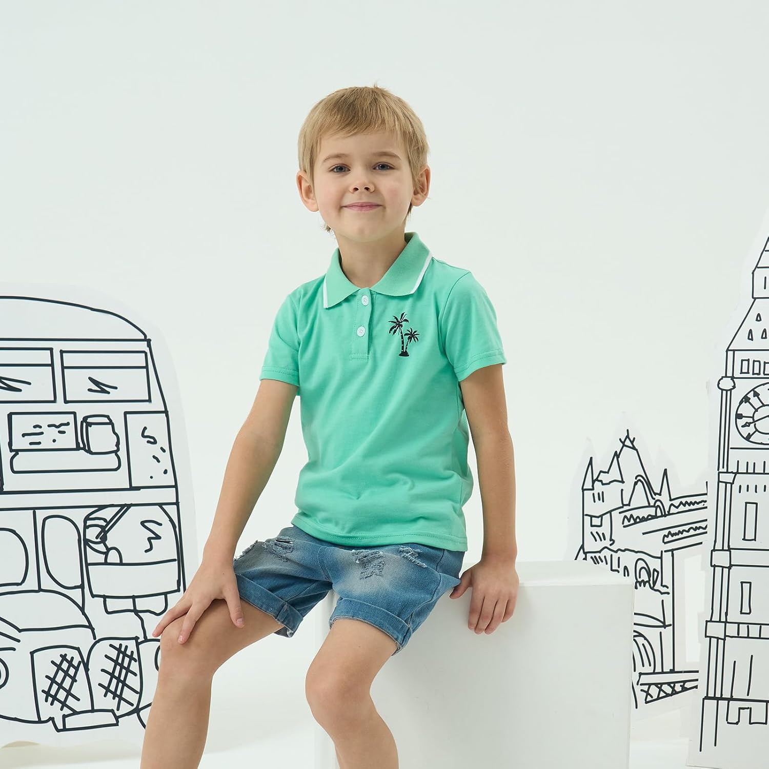 Comfortable Trendy Summer 2-Piece Set for Boys