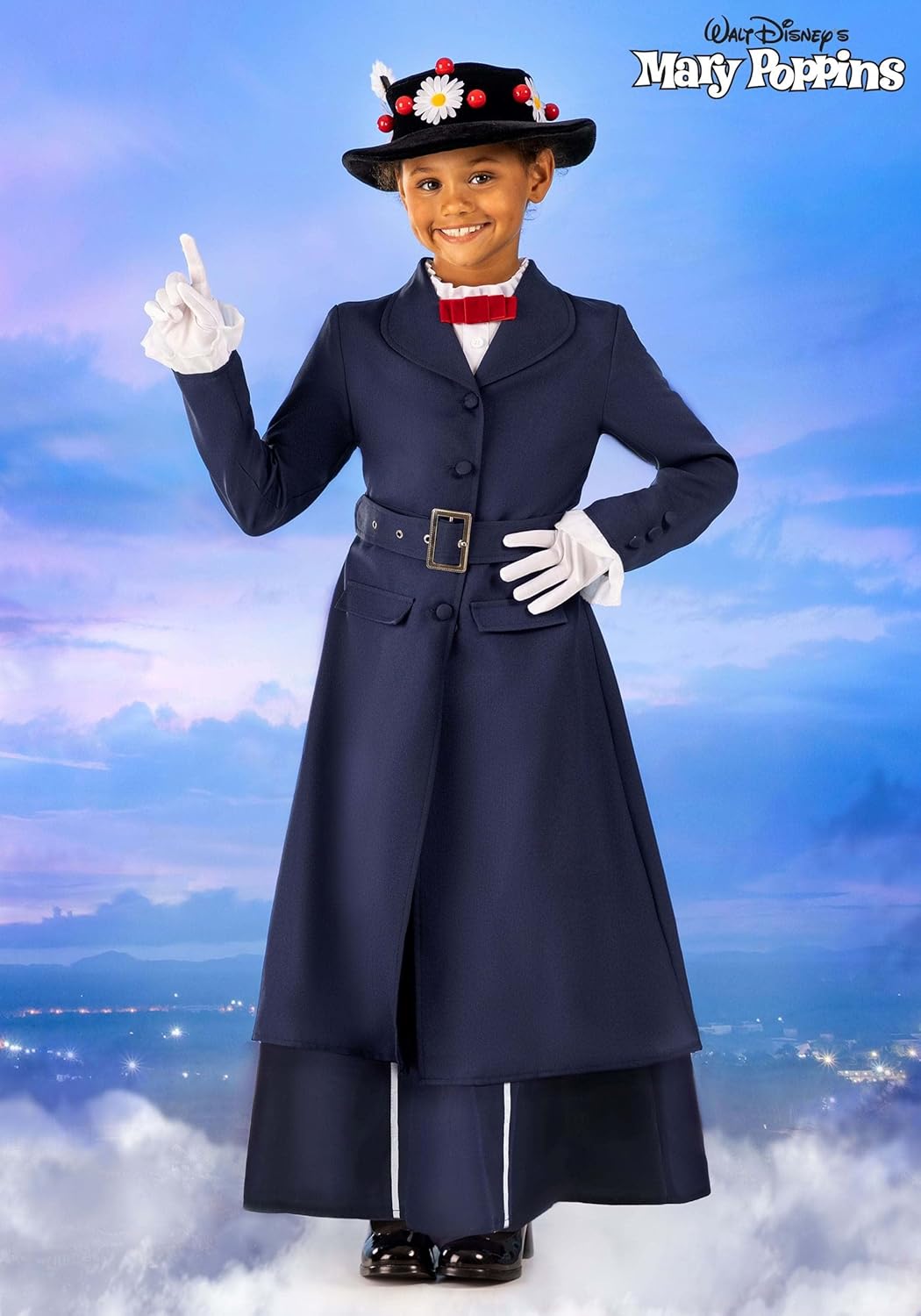 bwDis Disney Mary Poppins Halloween Costume Nanny Gown for Girls