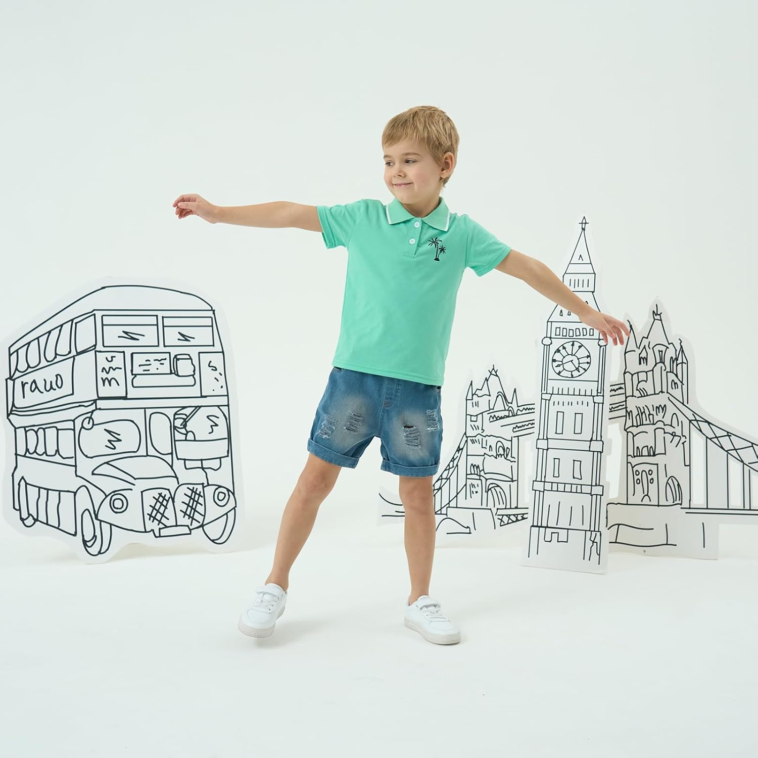 Comfortable Trendy Summer 2-Piece Set for Boys