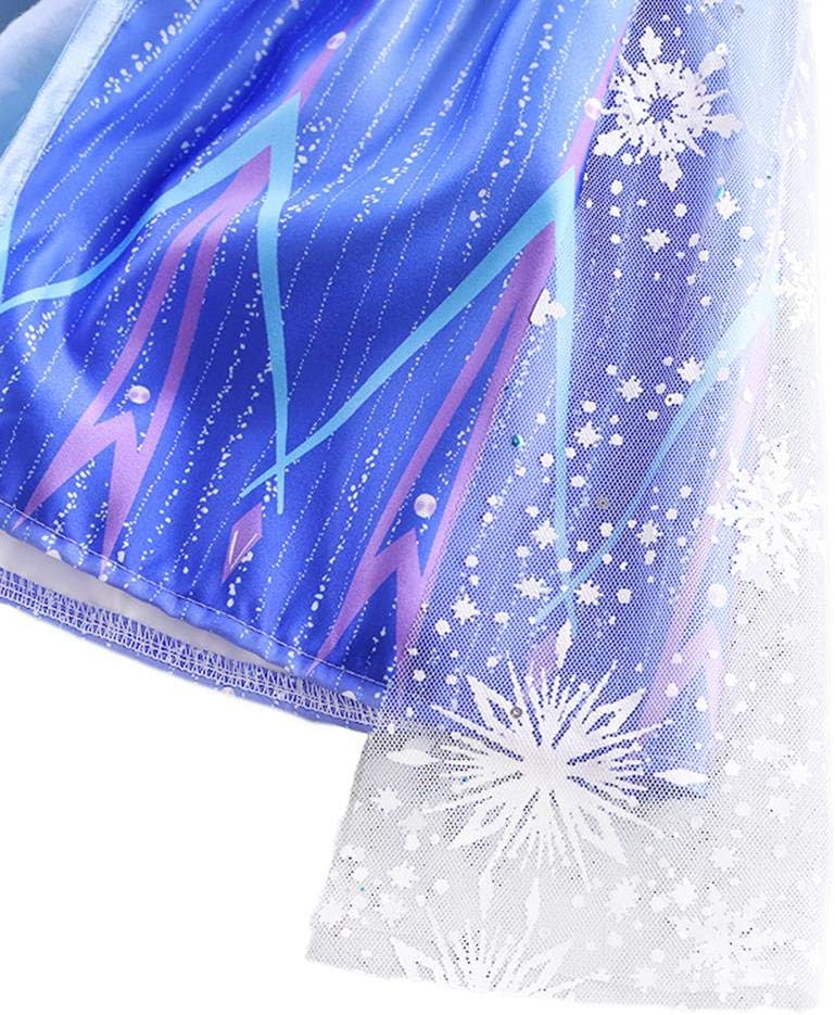 Magic Snow Queen Princess Costume Enchanting Dress for Girls