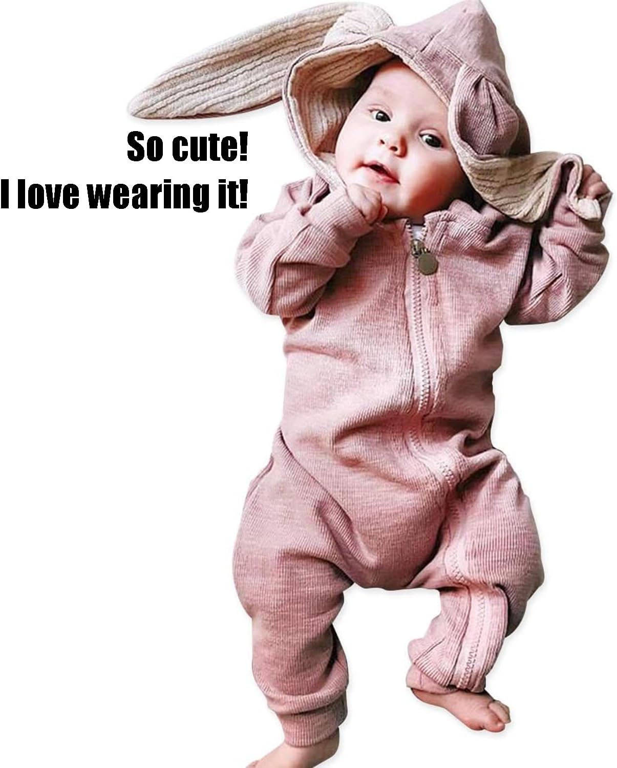 Easter bunny costume for babies soft stretchy multiple sizes