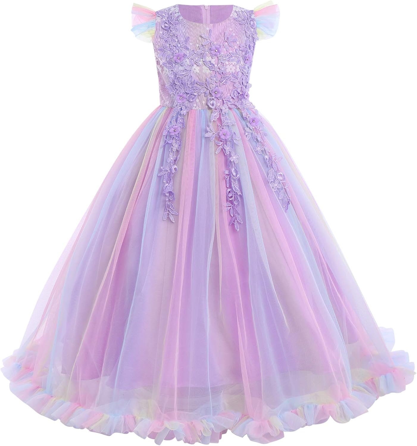 Floral Boho Maxi Dress - Princess Party Bridesmaid Design