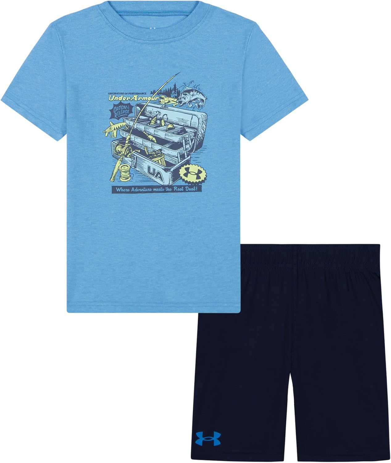 Under Armour Boys Short Sleeve Tee Set Lightweight Breathable