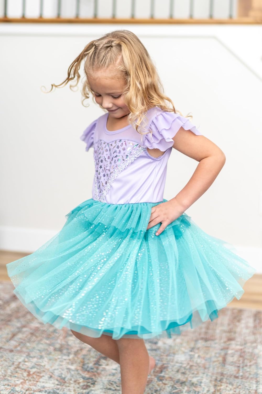 Little Adventures Mermaid Party Dress Style Mermaid Costume for Girls