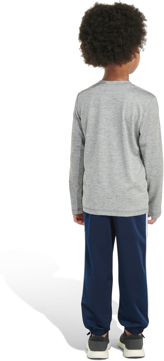 Adidas Boys 2-PiecePoly Mlange Tee Joggers Set
