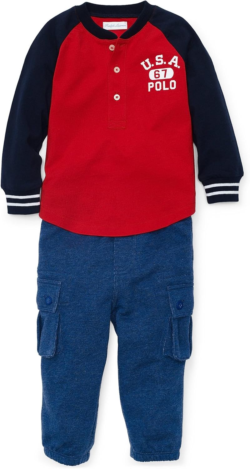 Ralph Lauren Boys Henley Shirt Set