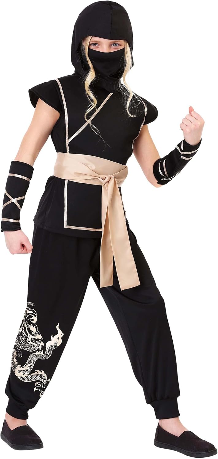 Guardian Ninja Costume for Girls Fun Crafty Gothic Jet-Ski Climbing Costume