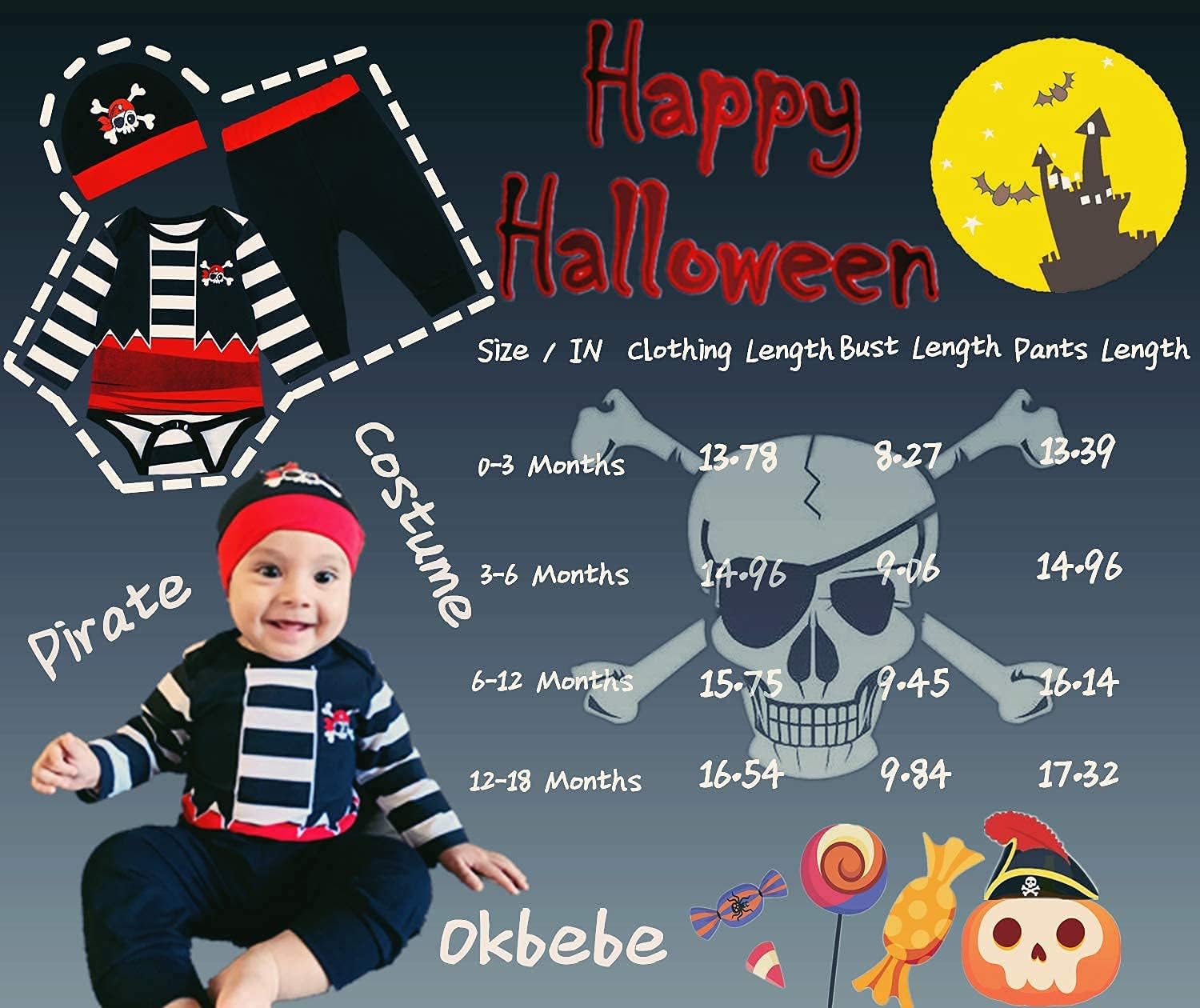 Baby Boys Pirate Croatia - Halloween Outfit
