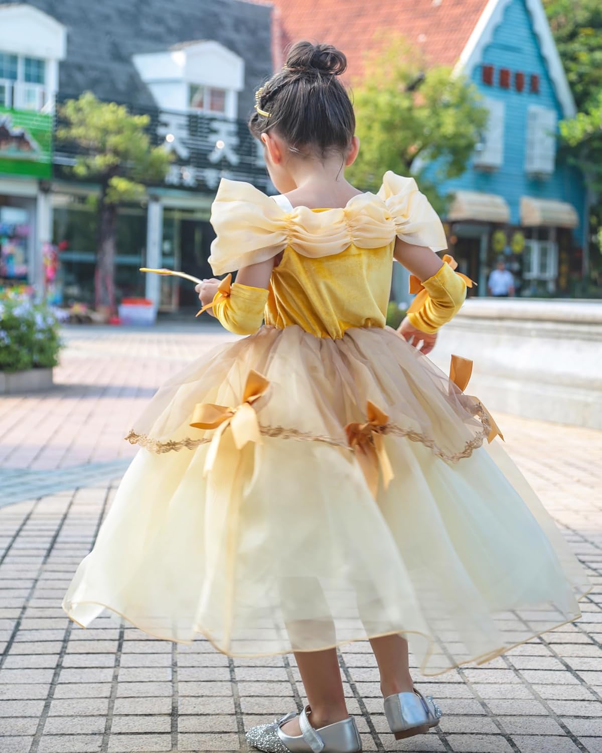 TYHTYM Princess Dress Little Girls Delute Halloween Party Costume Gig Ball Gown