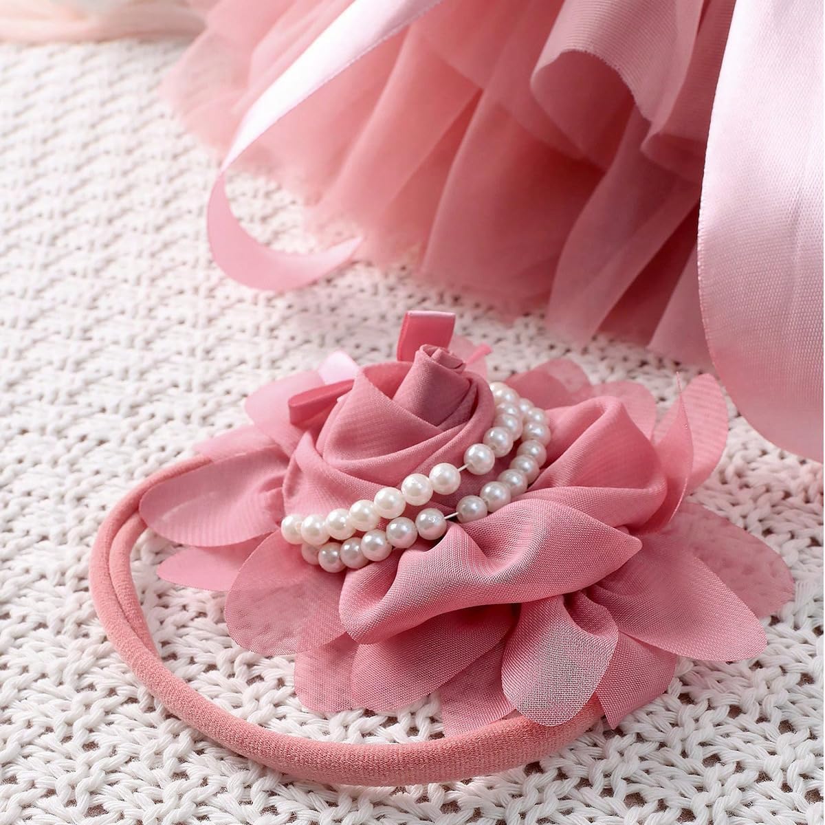Perfect for newborn photography Vomdrok Tutu Skirt and Headband