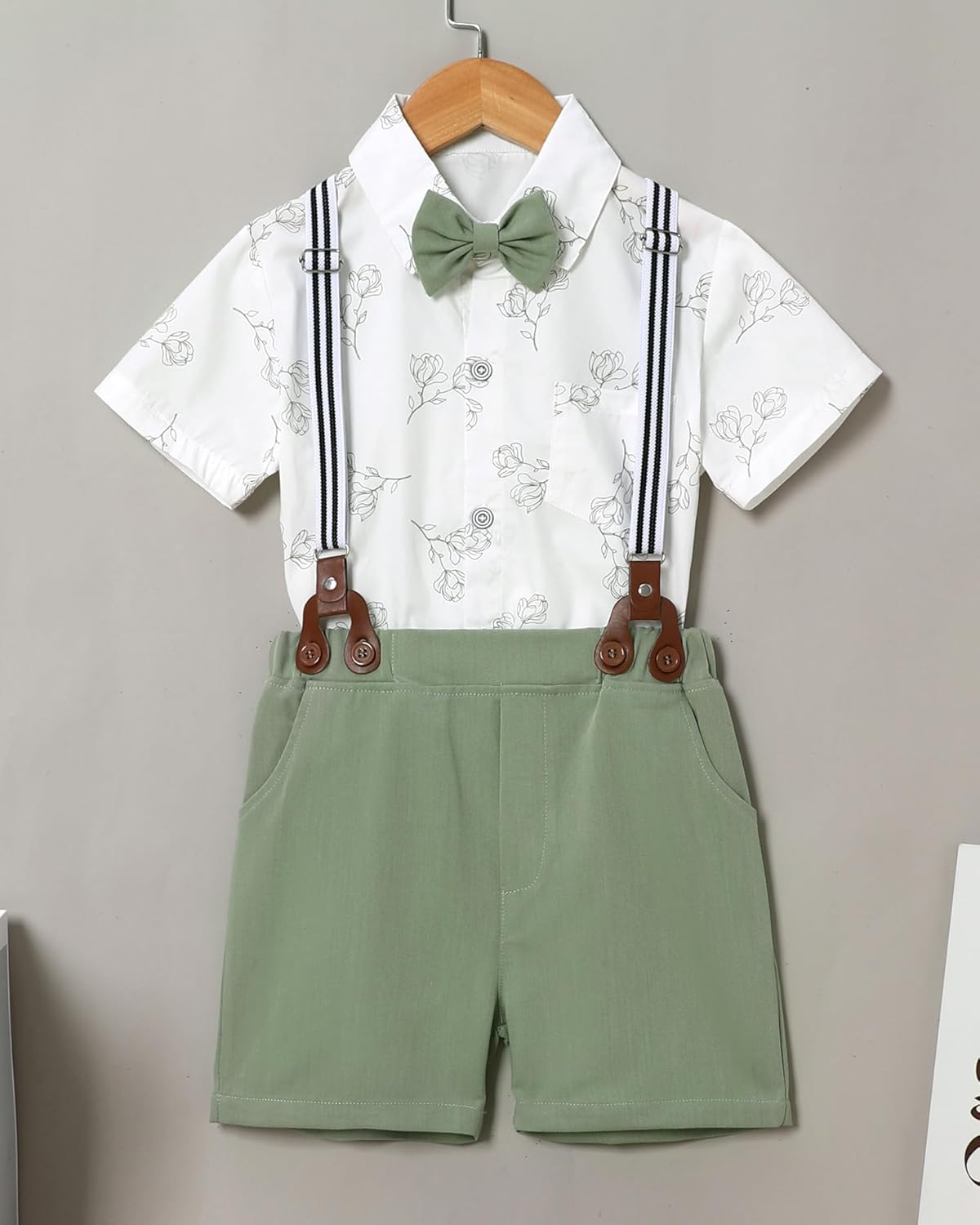 ZOEREA Boys Summer Short Set Casual Formal Outfit 5-10Y