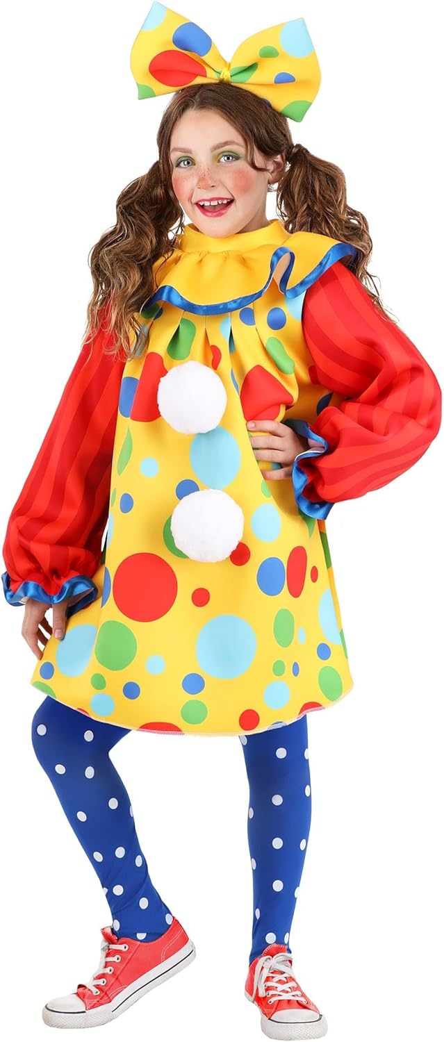 Posh Polka Dot Kids clown dress