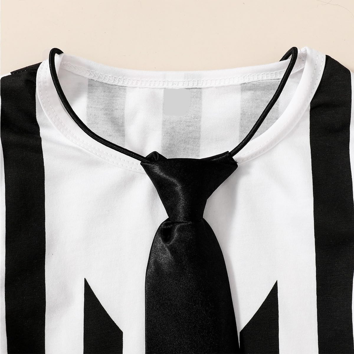 Toddler Halloween Outfit Black and White Striped Halloween 2024