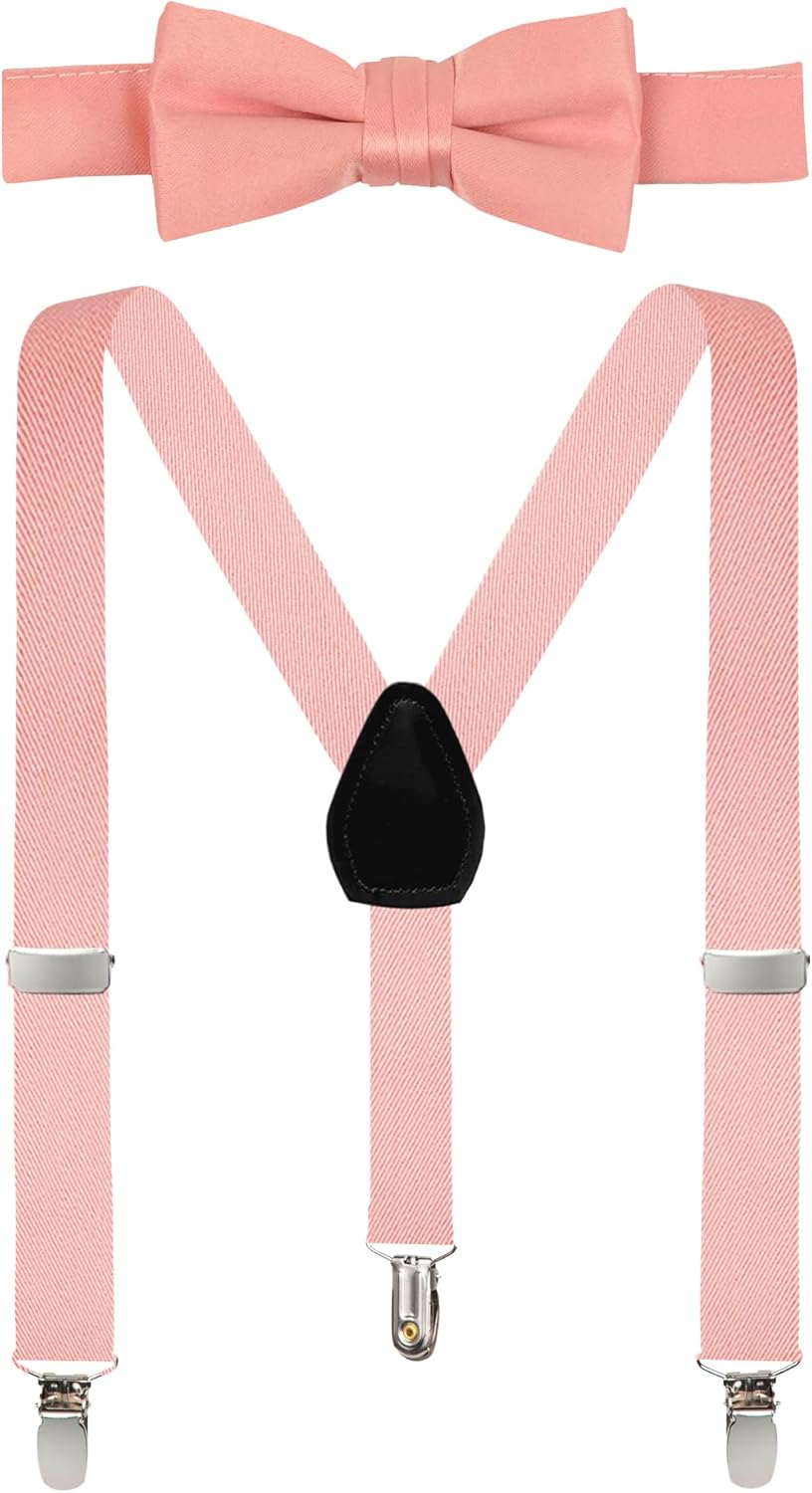 Colorful Suspenders Bow Tie Set for Kids