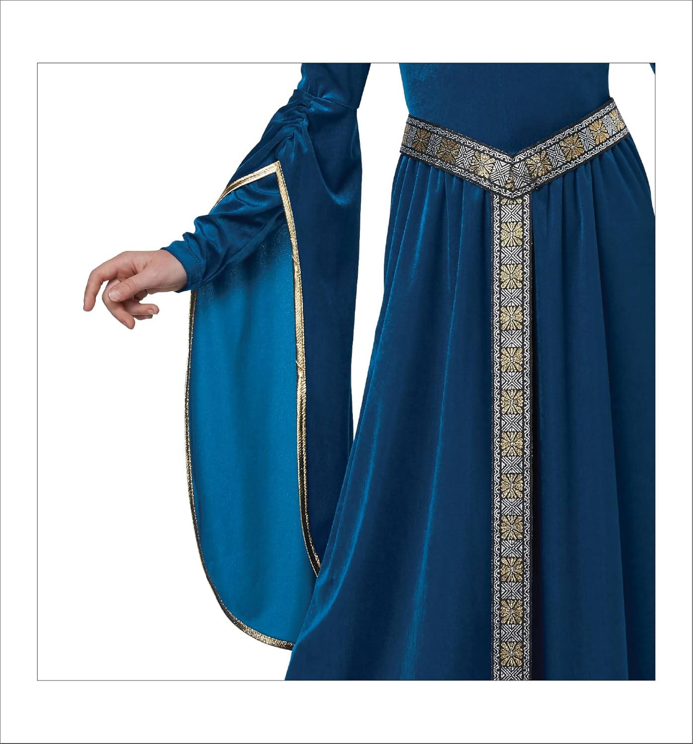 Medieval Princess Gown Giggling Girls Costumes Glowin Gold Details