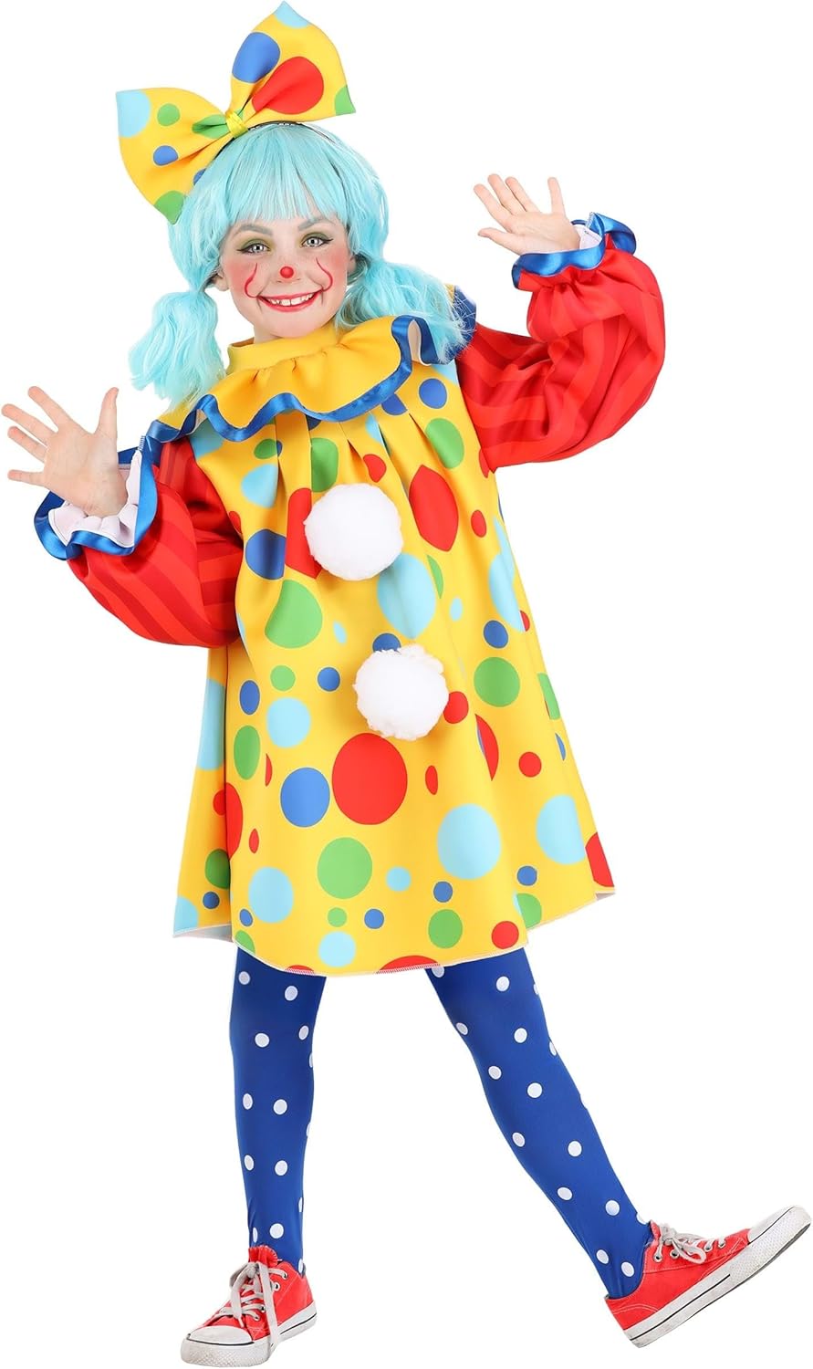 Posh Polka Dot Kids clown dress