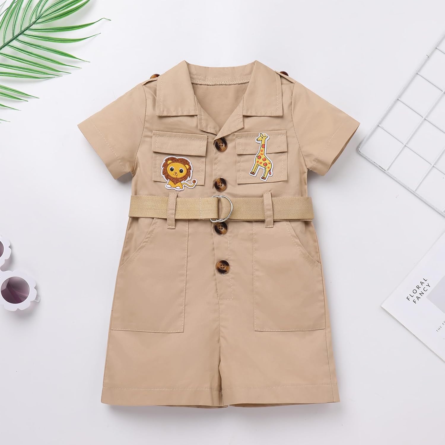 Adventure Kids Baby Safari Outfit Zoo Keeper Jumpsuit for Little Ones