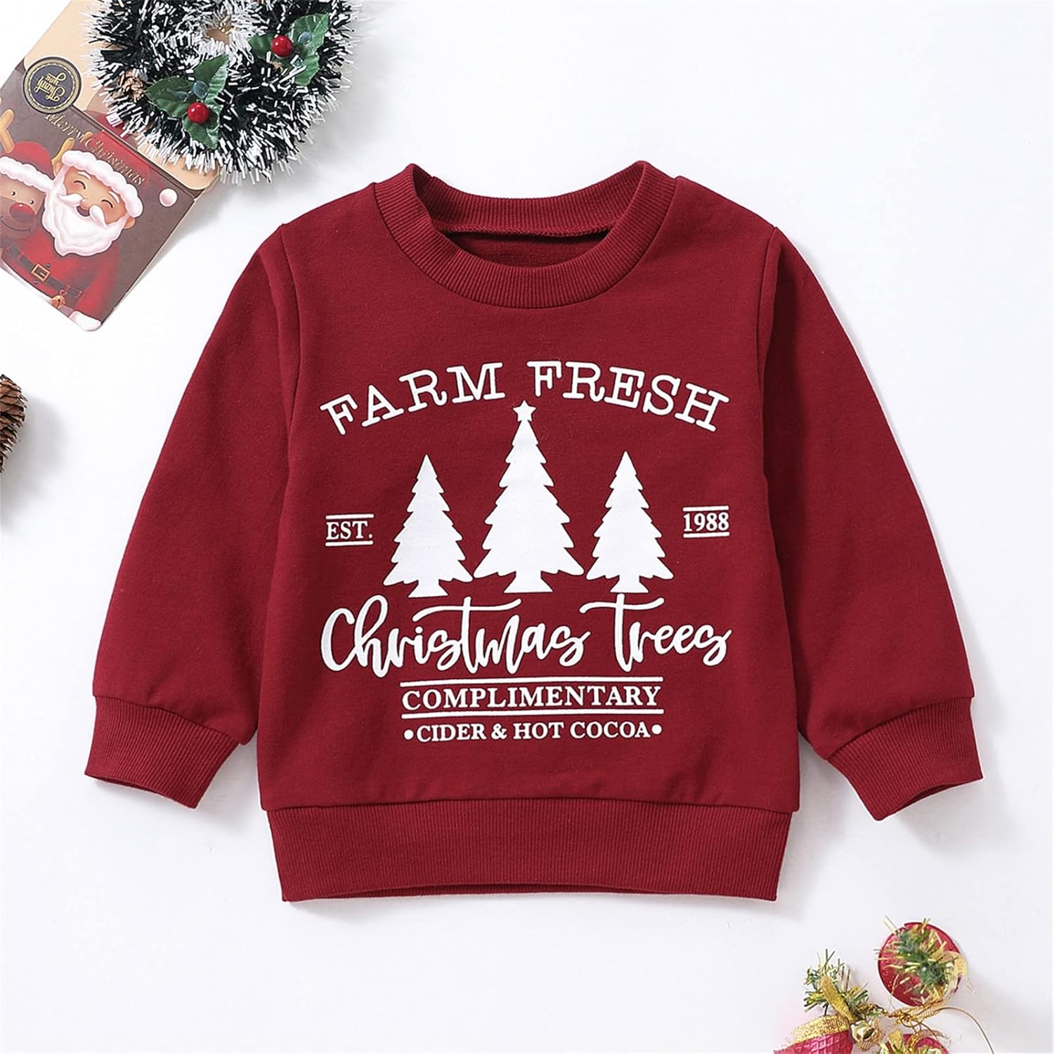 Newborn Boys Christmas Outfit - Soft Long Sleeve Sweater Set