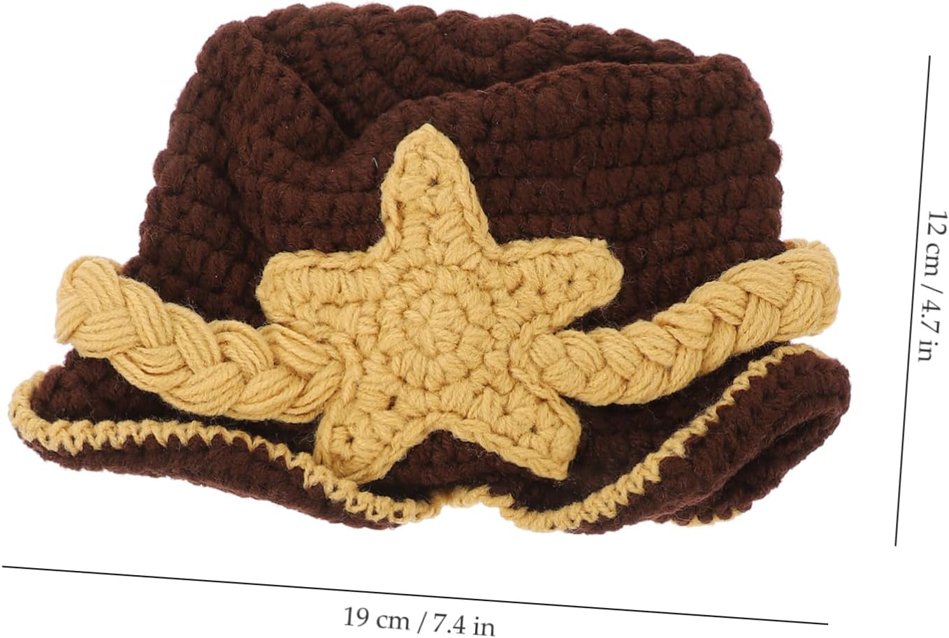 Knitted Bonnet for Newborn Baby Photos