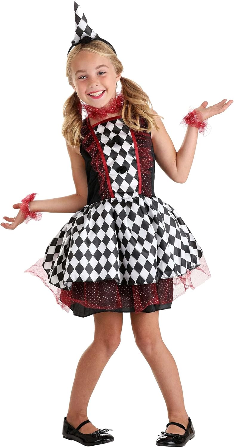 Elegant Kids Harlequin Costume