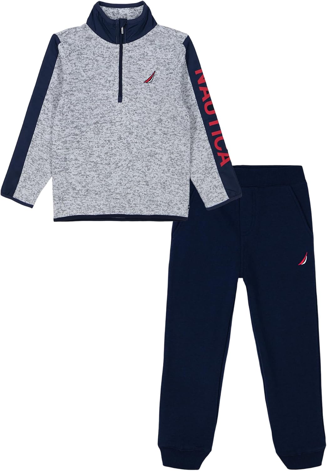 Nautica Boys 2-Piece Polar Fleece 12 Zip Fleece Pant Set