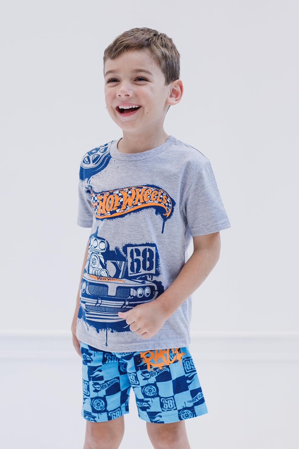 Explore Hot Wheels Little Boys Short Sleeve Tee Shorts Set