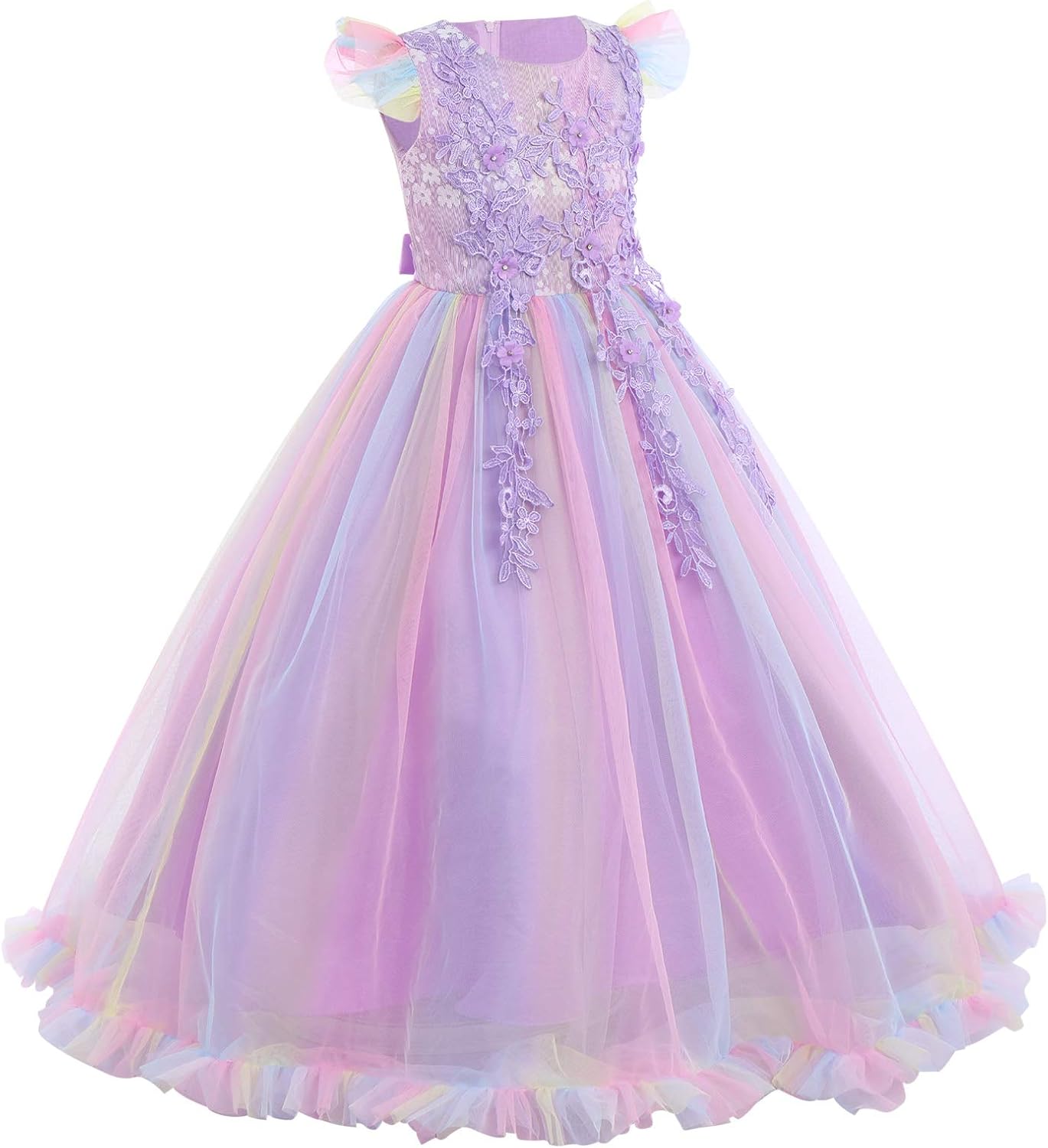 Floral Boho Maxi Dress - Princess Party Bridesmaid Design