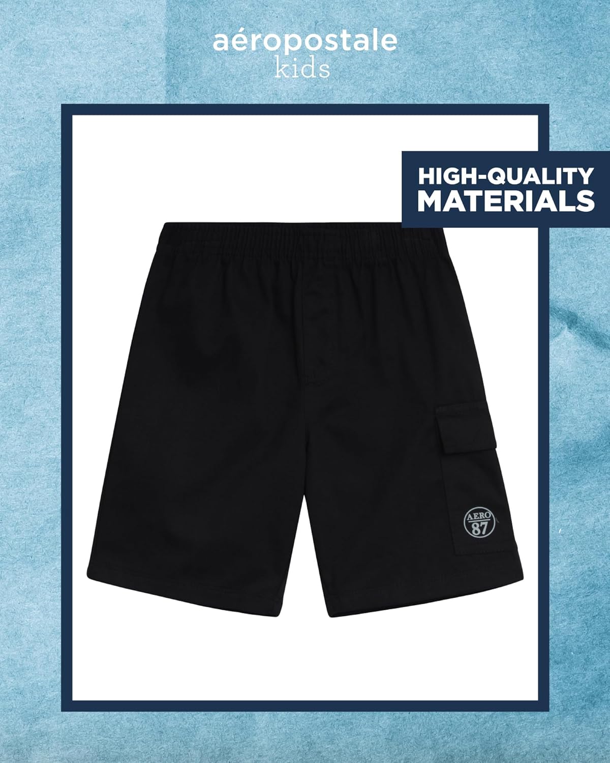 AEROPOSTALE Boys Short Sleeve Polo Shirt and Cargo Shorts Set