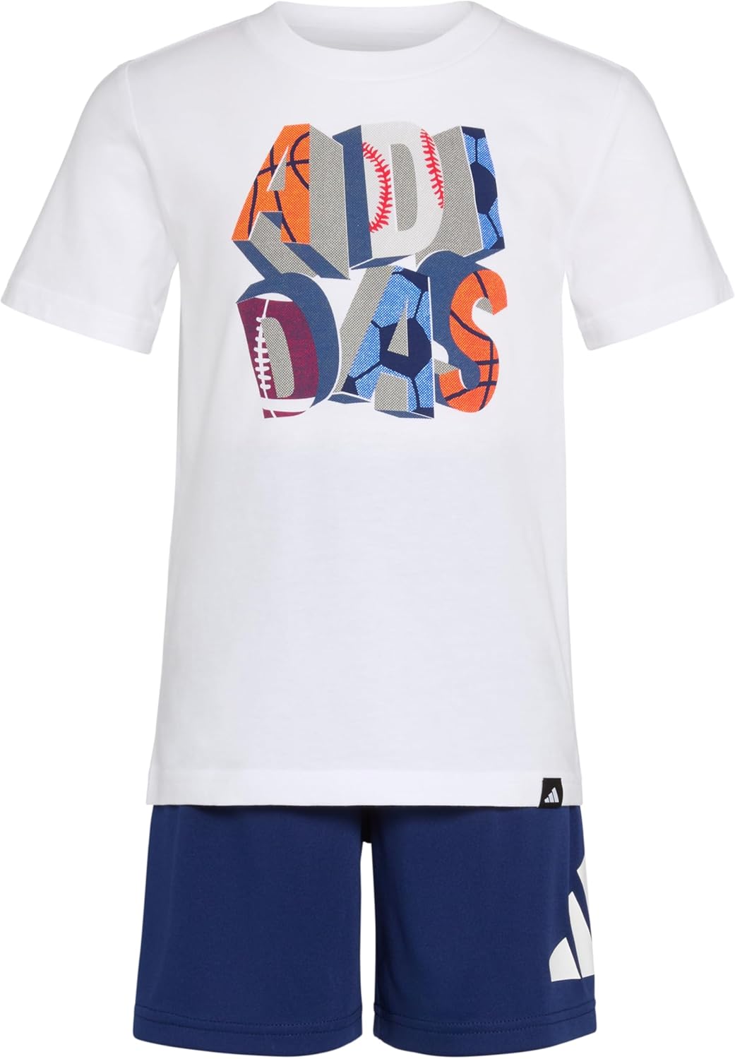 Adidas Boys Short Sleeve Tee Shorts Set