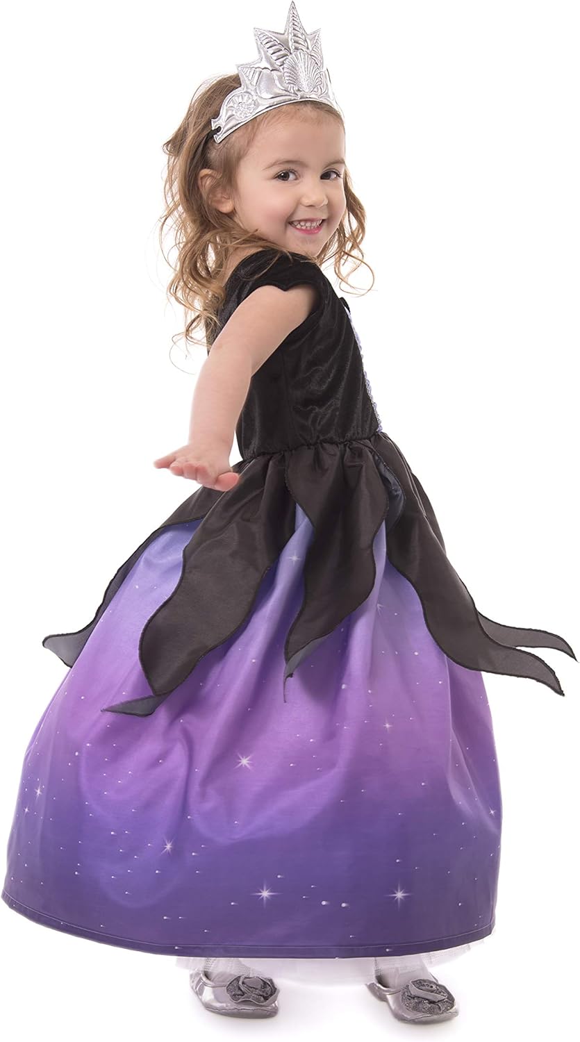 Little Adventures Sea Witch with Soft Crown Dress Up Costume