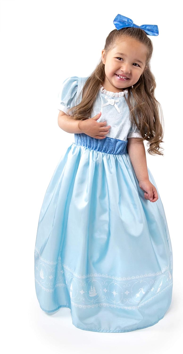 Wendy Dress Up Costume with Hair Bow Little Adventures Kids Party Costume