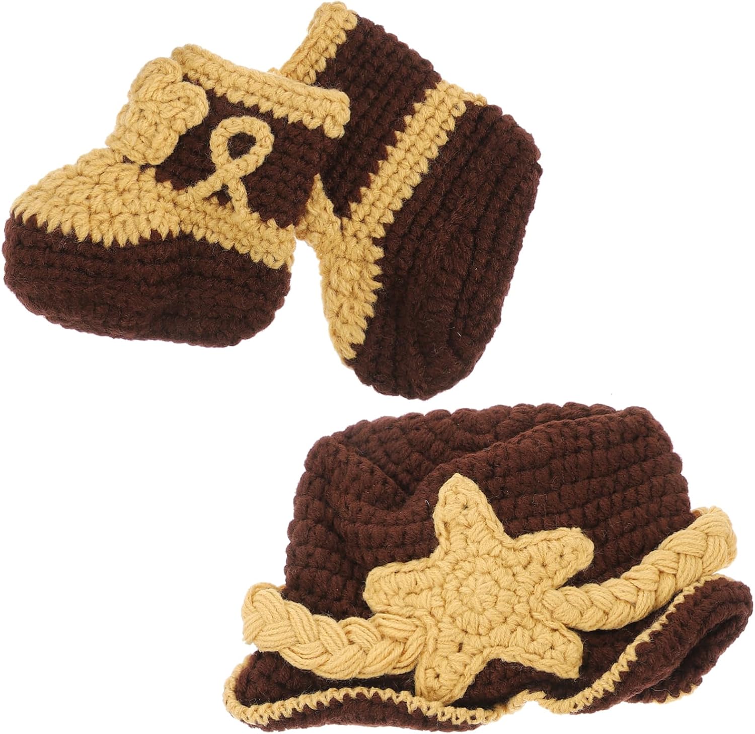 Knitted Bonnet for Newborn Baby Photos