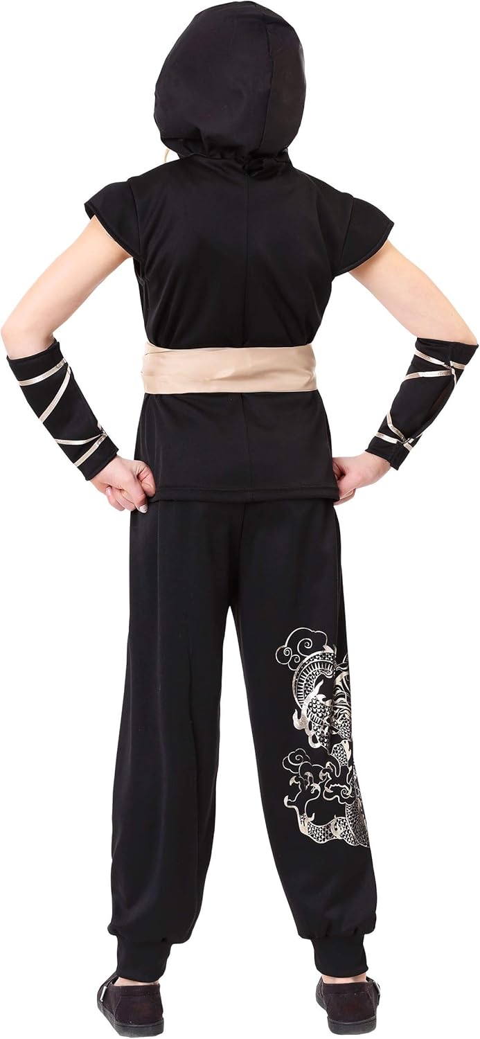 Guardian Ninja Costume for Girls Fun Crafty Gothic Jet-Ski Climbing Costume
