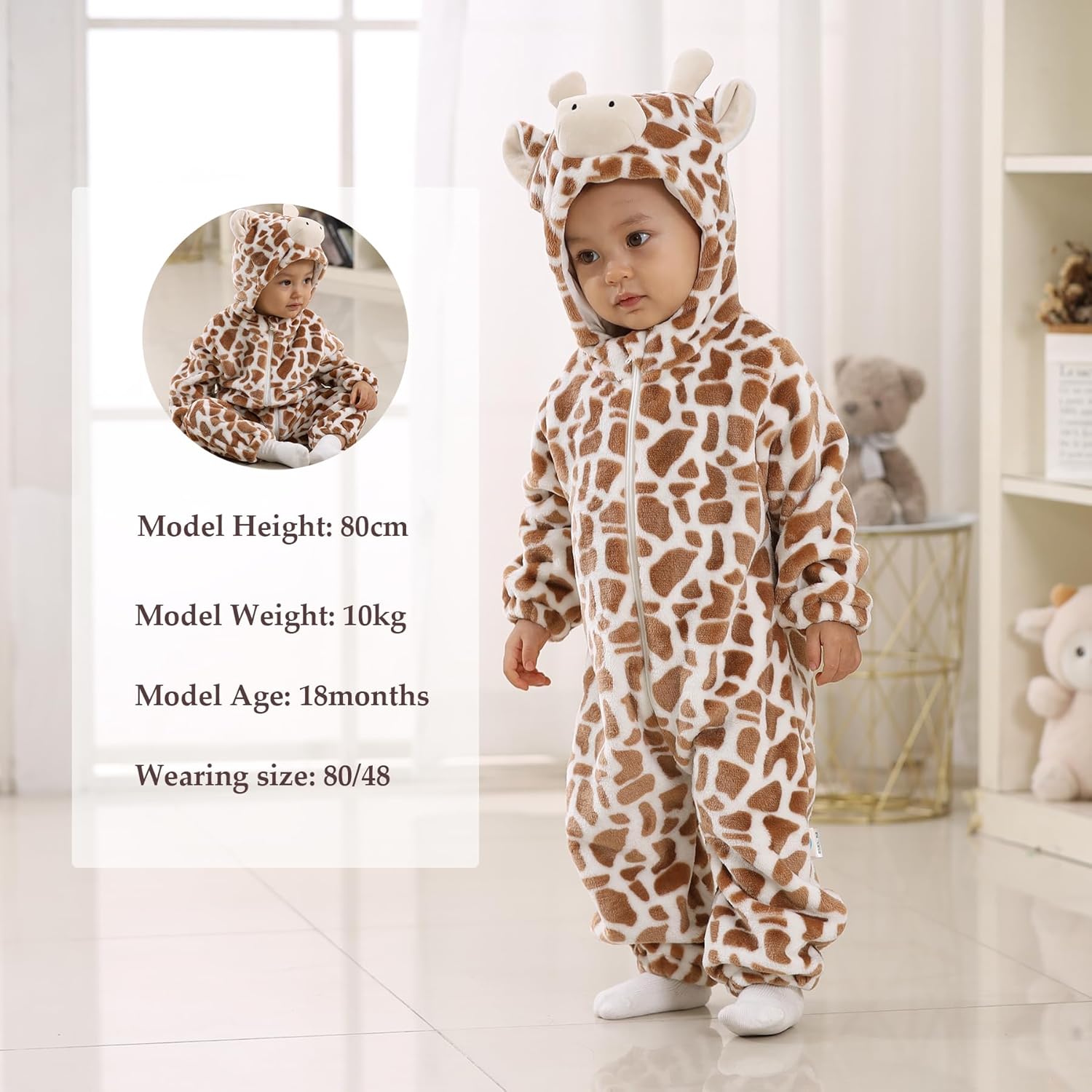 TONWHAR Unisex-Baby Halloween Animal Onesie Cartoon Animal OutcomeRomper for Kids
