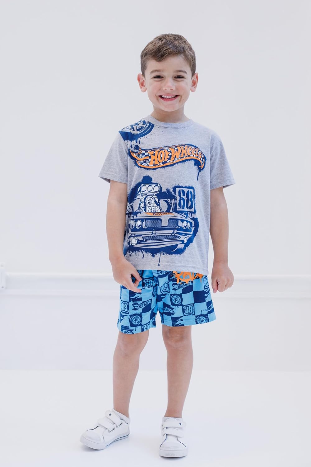 Explore Hot Wheels Little Boys Short Sleeve Tee Shorts Set
