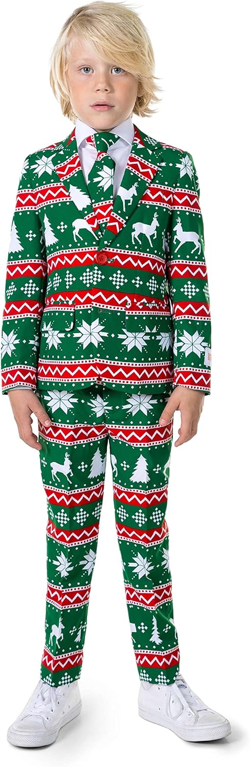 Opposuits Boys Festive Christmas Suit - Perfect for Xmas