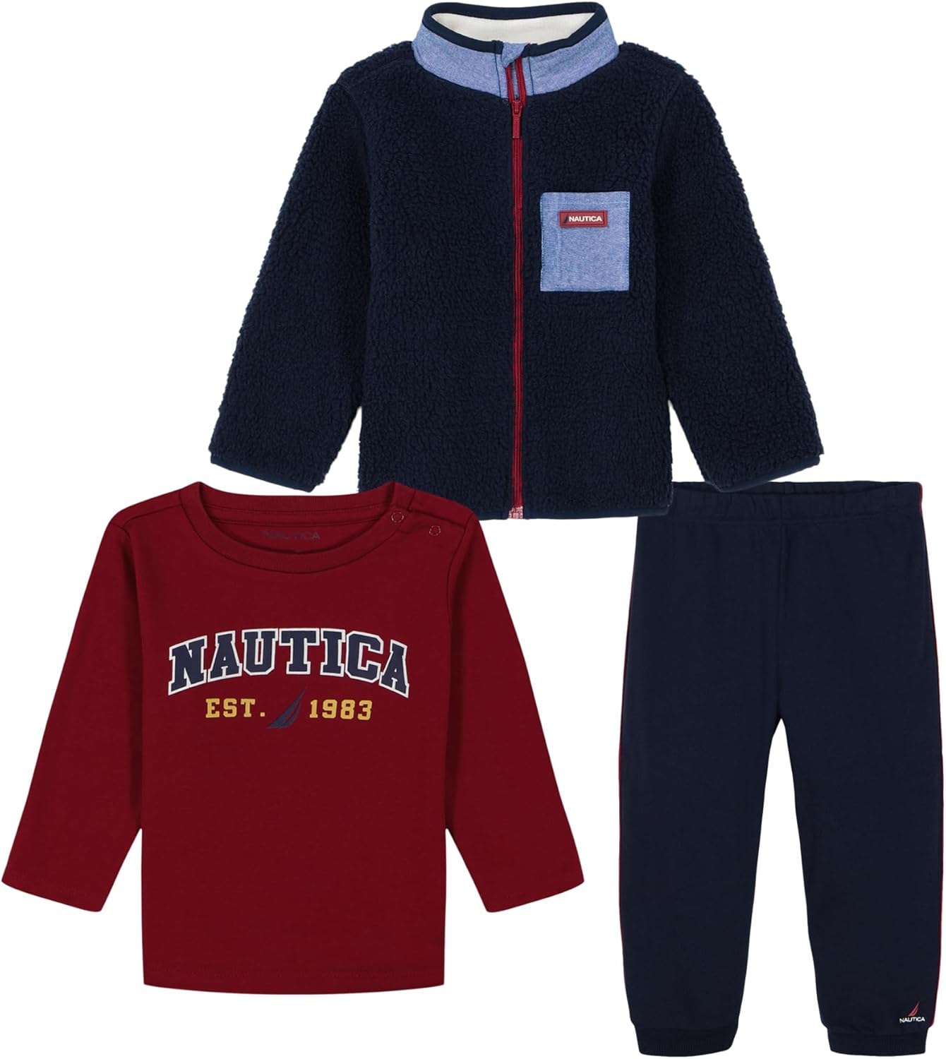 Nautica Boys 3-PieceJacket Pants Set