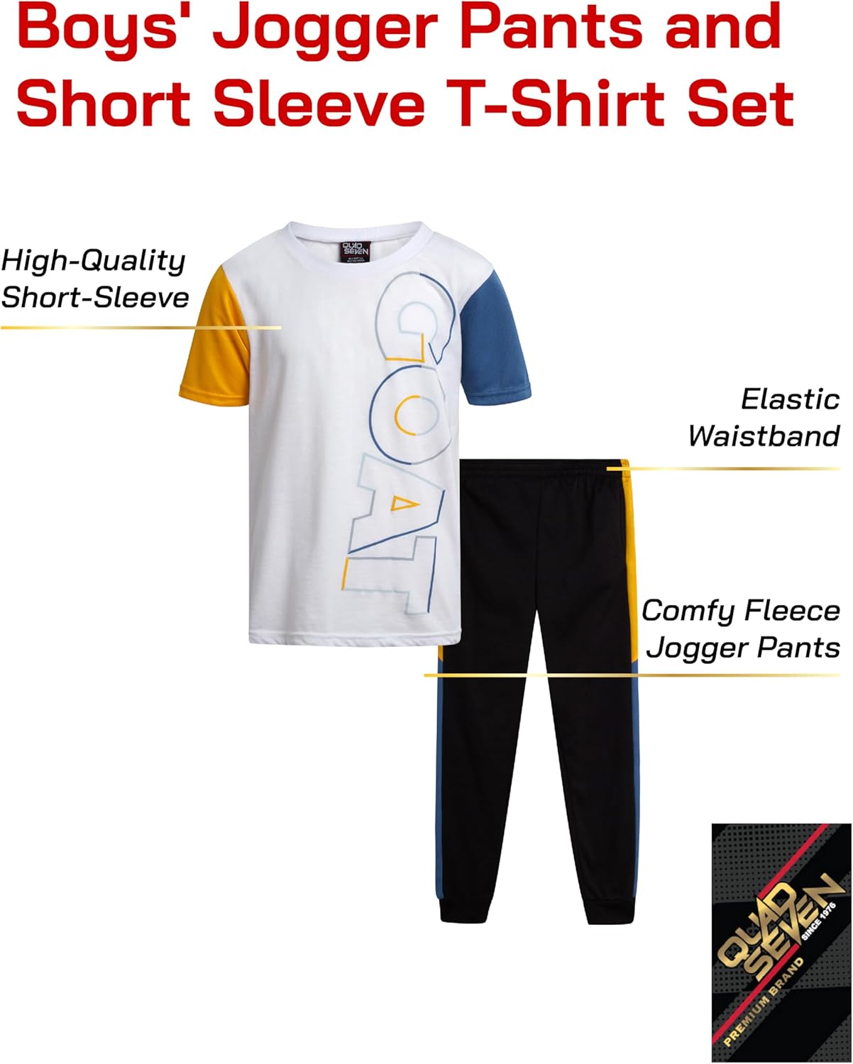 Quad Seven Boys Active Outfit Set