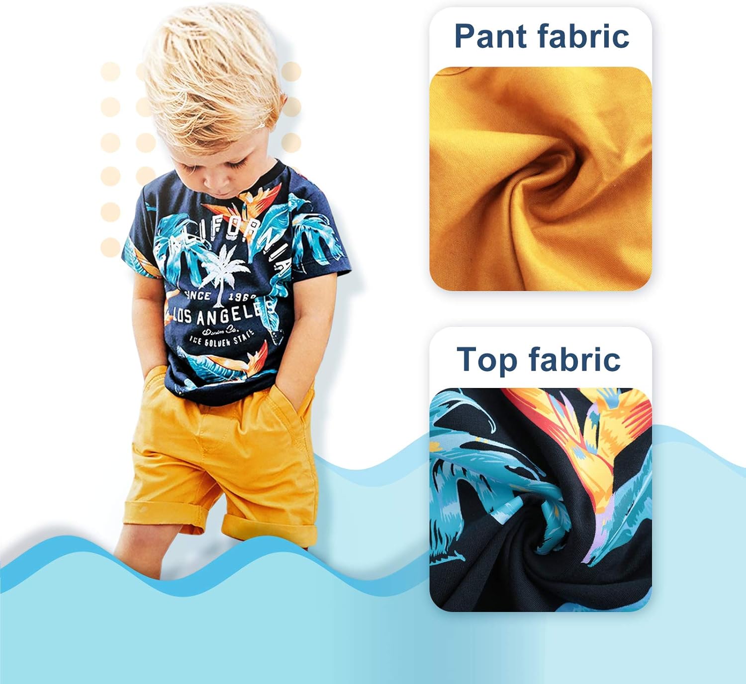 Perfect t-shirt shorts set for boys this summer