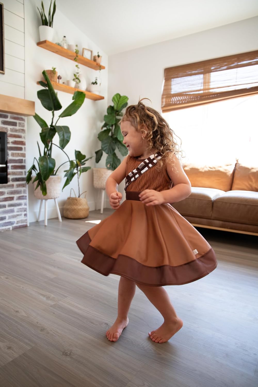 Galactic Fuzzball Twirl Dress for Kids - Machine Washable Costume