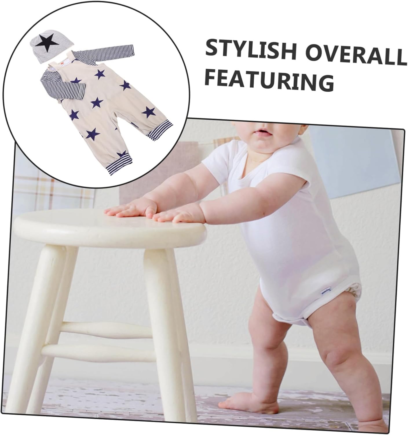Homoyoyo Spring Outfit for Boys Cute Suspender Trouser Long Sleeve Shirt