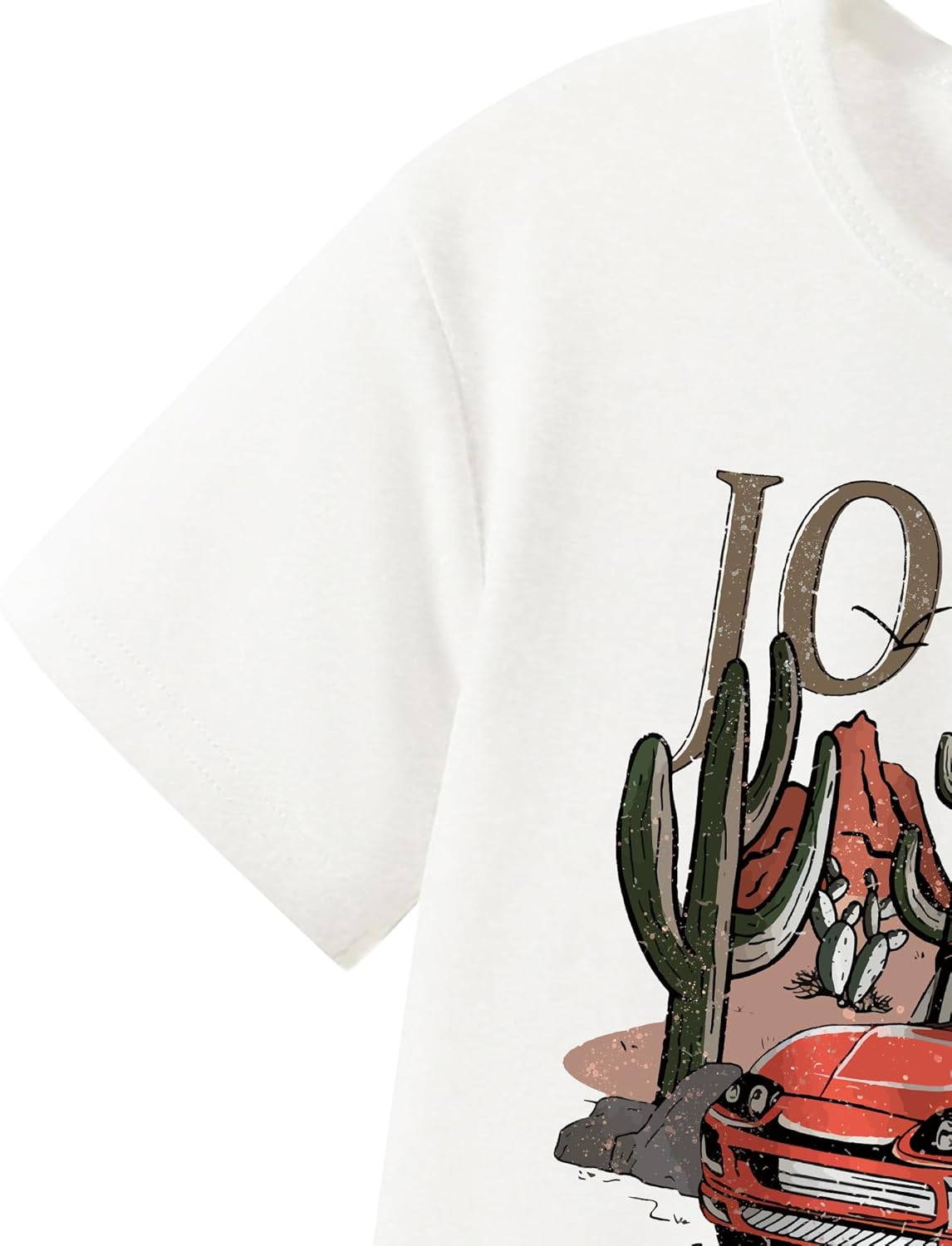 Nivne Toddler Boys Summer Outfits Car Graphic Print T-Shirts Shorts Set