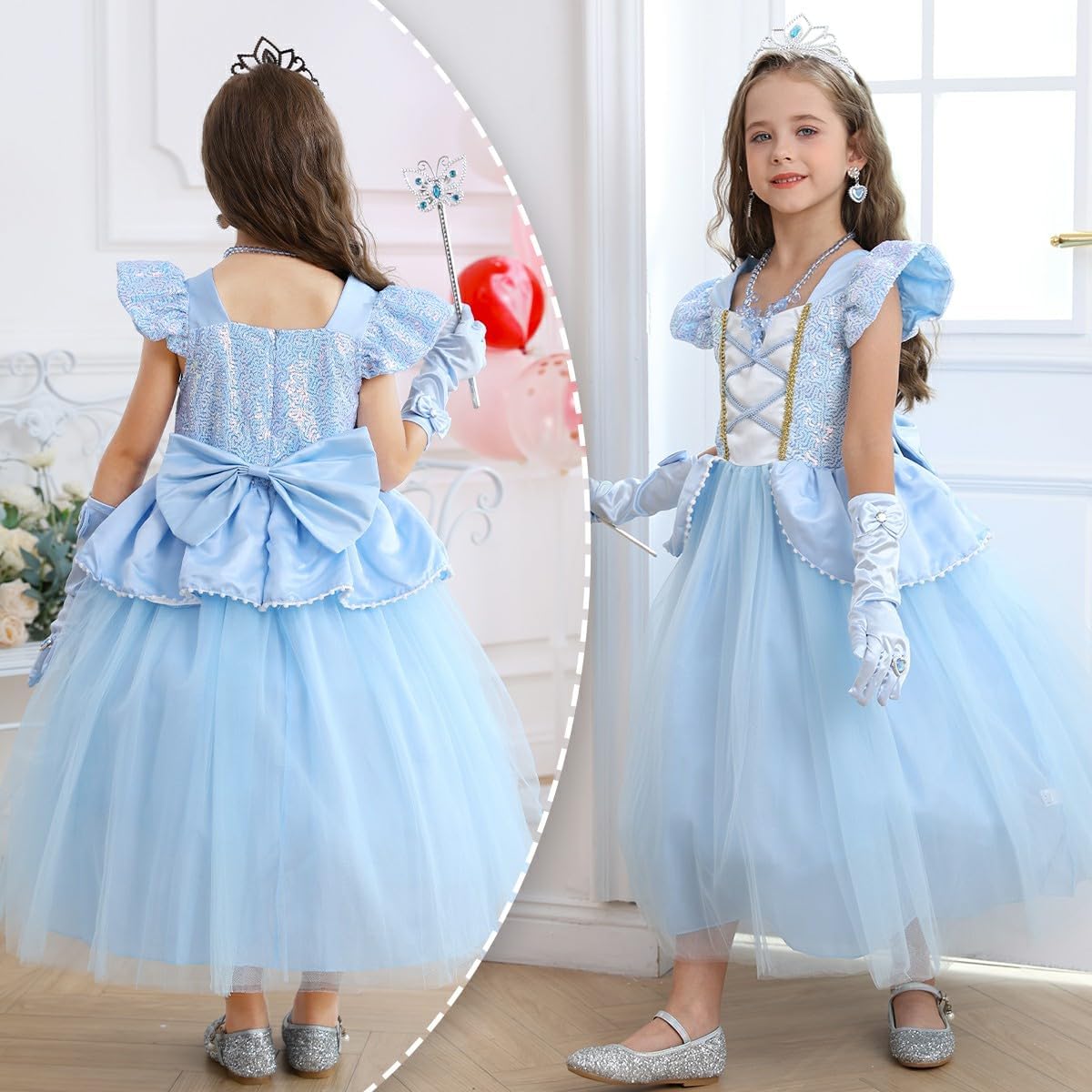 Luzlen Princess Dress for Girls Halloween Party Perfect