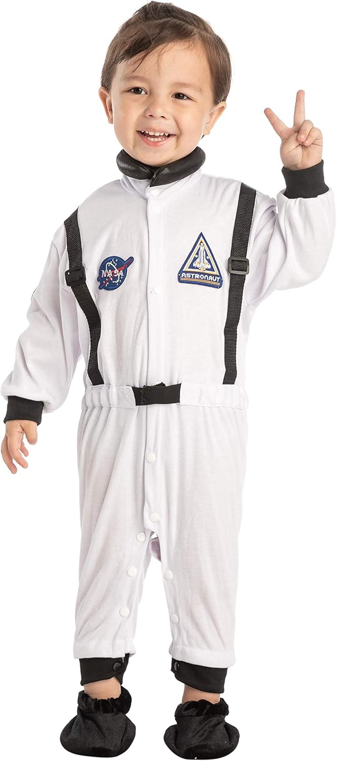 Spooktacular Creations Toddler Halloween Astronaut Costume - Space-themed BabyJumpsuit with Boots