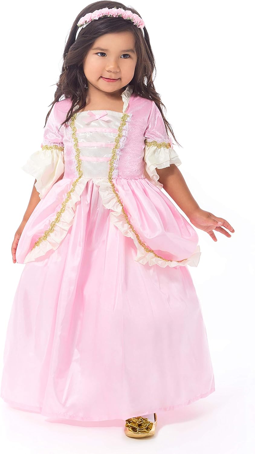 Little Adventures Pink Renaissance Princess Costume for Girls 5-7