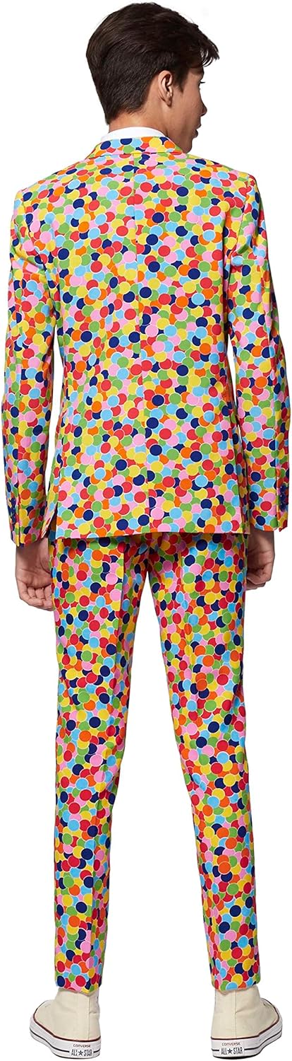 Confetti Suit for Teen Boys Aged 10-16 - Slim Fit - PDF party
