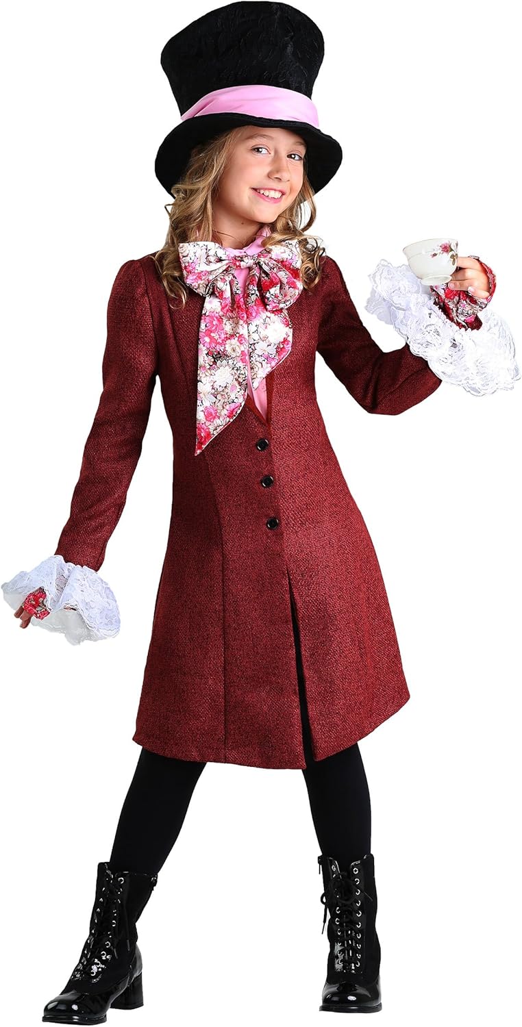 Mad Hatter Costume for Girls X-Large Halloween Costume