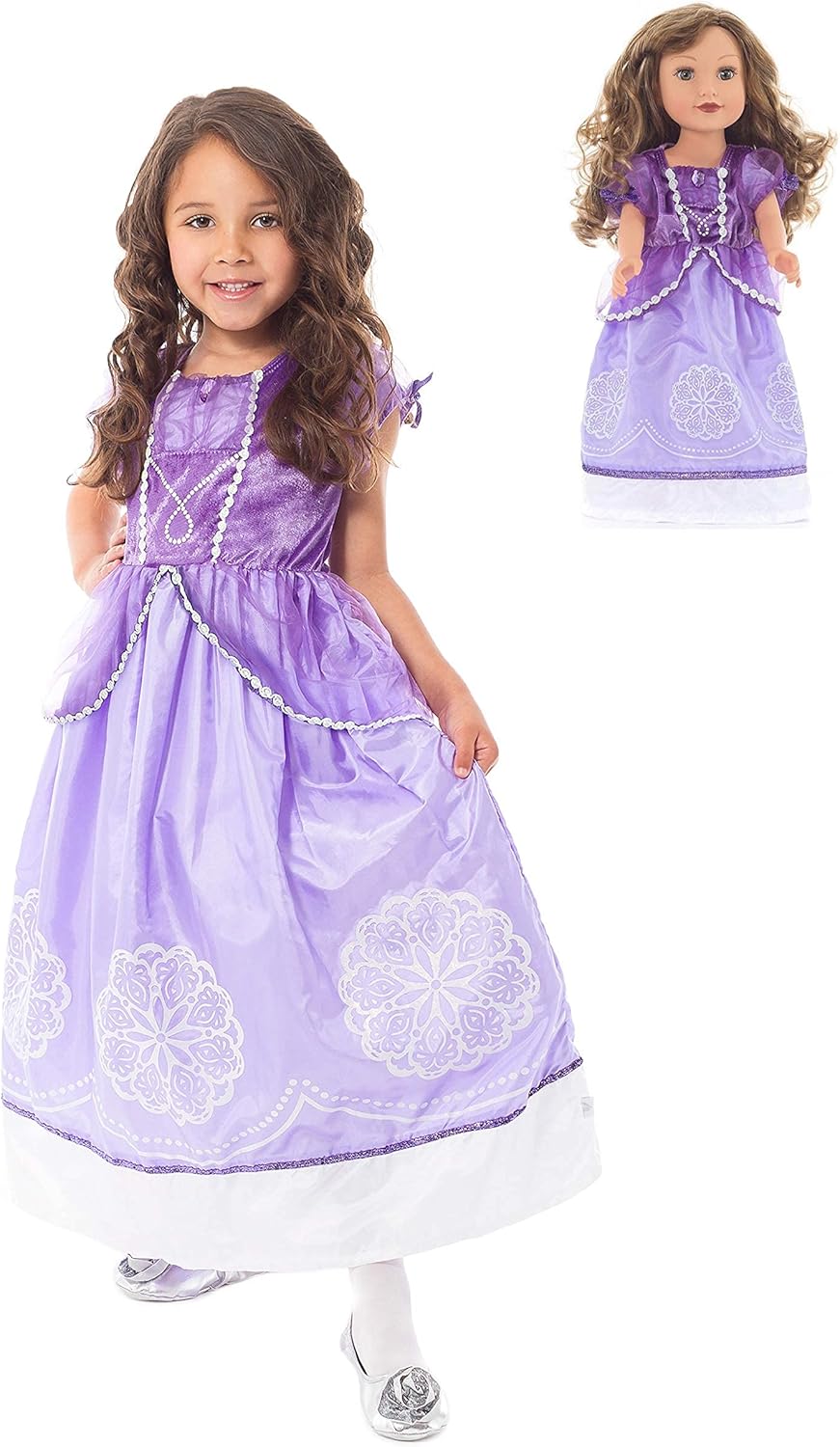 Little Adventures Princess Dress Up Costume for Kids Fun Machine Washable