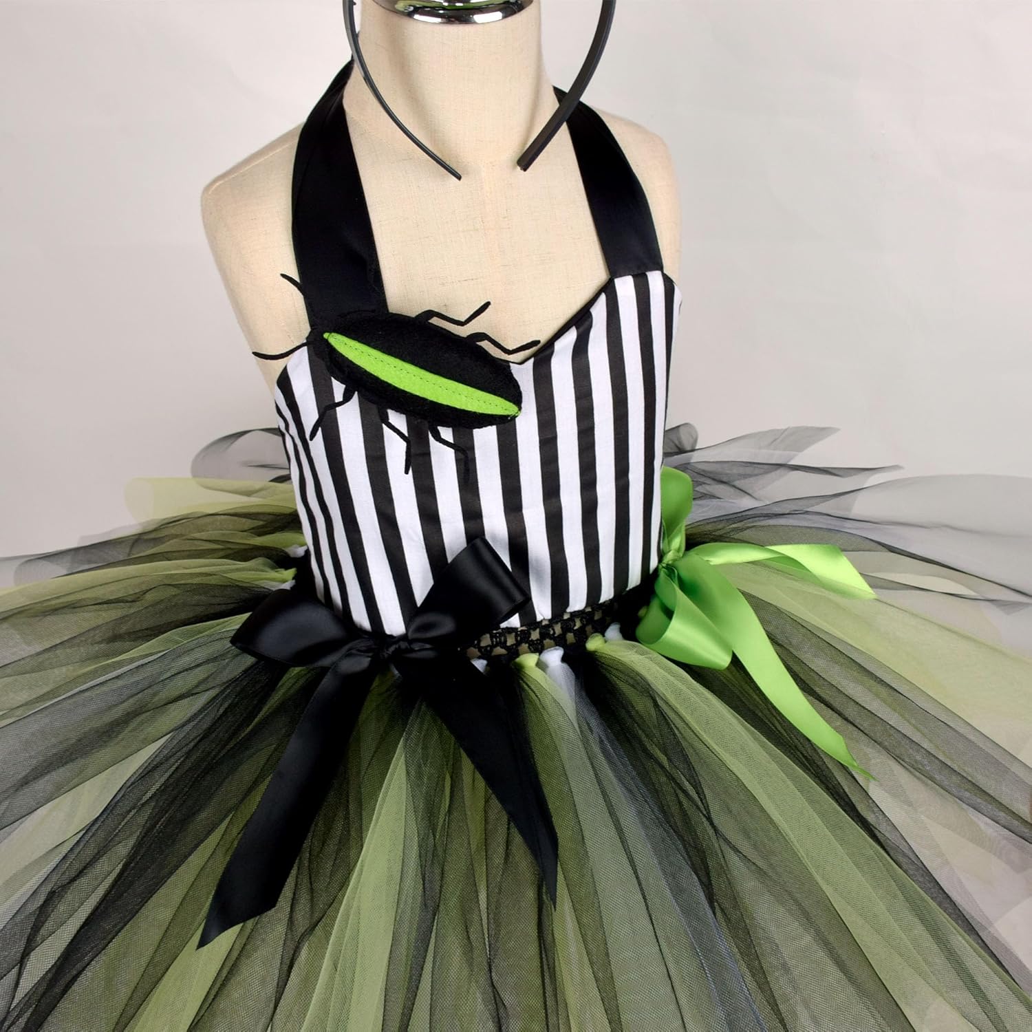 IBTOM CASTLE Girls Halloween Floral Ruffle Tutu Dress
