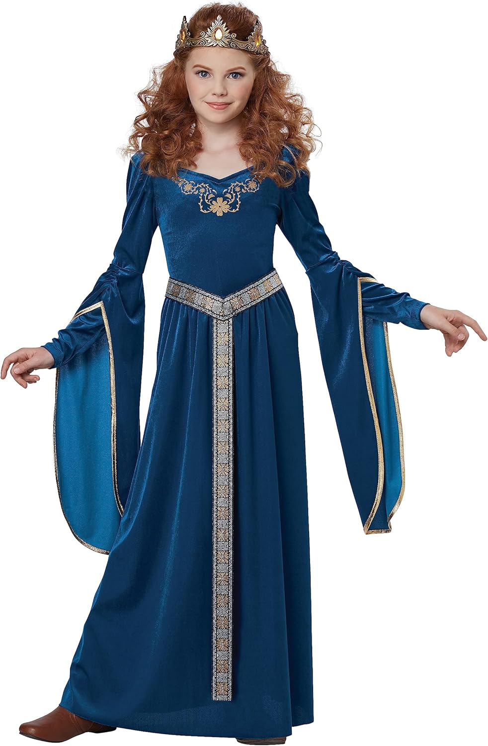Medieval Princess Gown Giggling Girls Costumes Glowin Gold Details